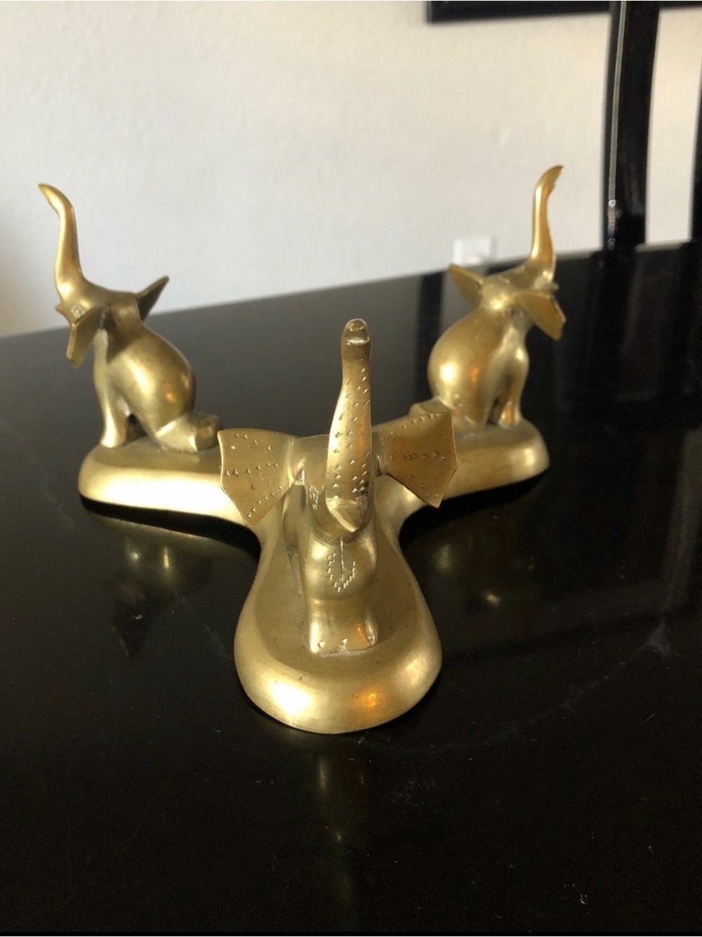 Brass Elephants Stand